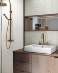 Warm Gray Ceramic Picket Tile Southampton - TileBuys