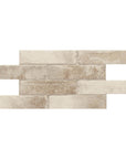 Weathered White Brick Look Subway Porcelain Tile - TileBuys