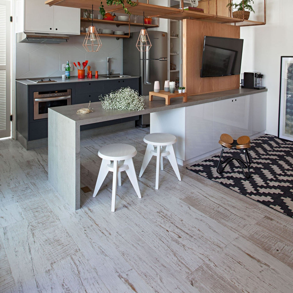 White Barnwood Look 8x48 Porcelain Tile - TileBuys