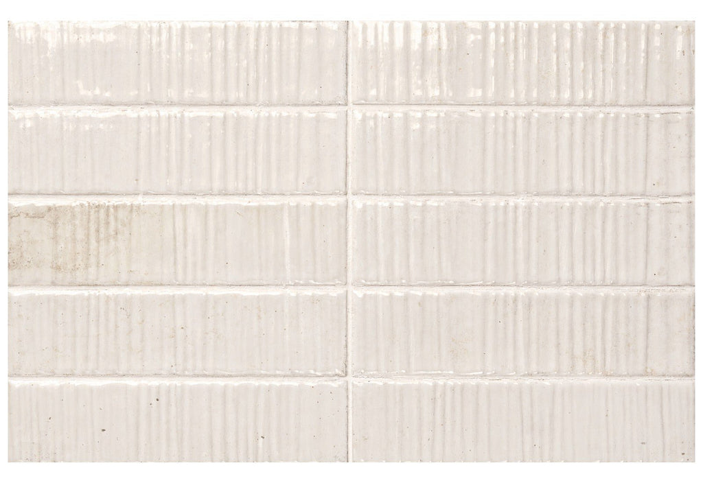 Textured White Ceramic Subway Wall Tiles