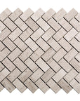 White Oak Marble Herringbone Tile