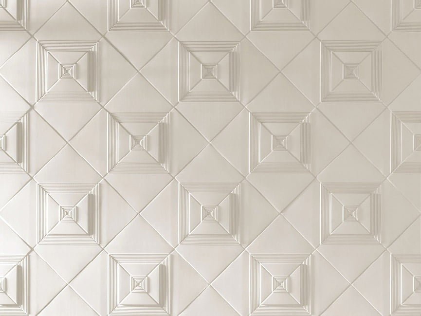 White Porcelain 5x5 Tiles with Raised Linework