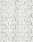 White Thassos Marble Mosaic Tile - 3" Hexagons - TileBuys