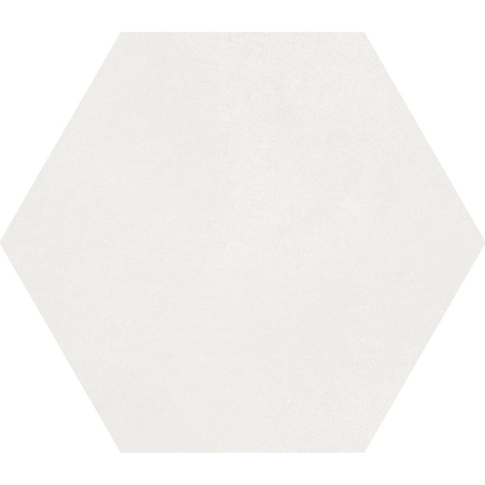 Matte White 9x10" Hexagon Porcelain Tiles