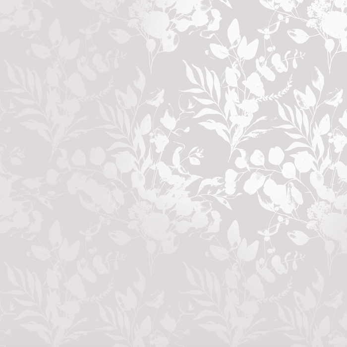 White Luxe Flower 18x47 Ceramic Wall Tile