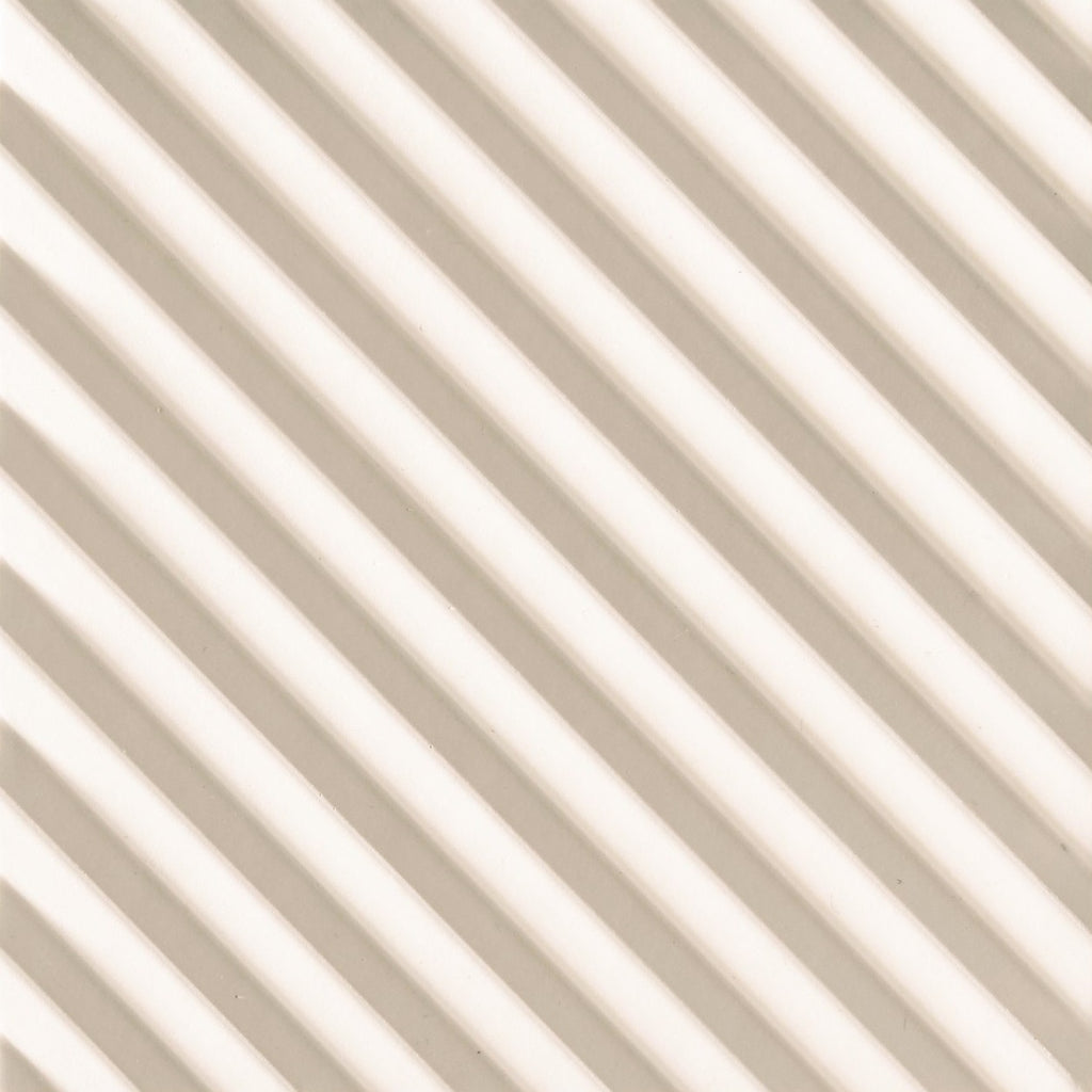 White Porcelain Ribbed 5x5 Tile