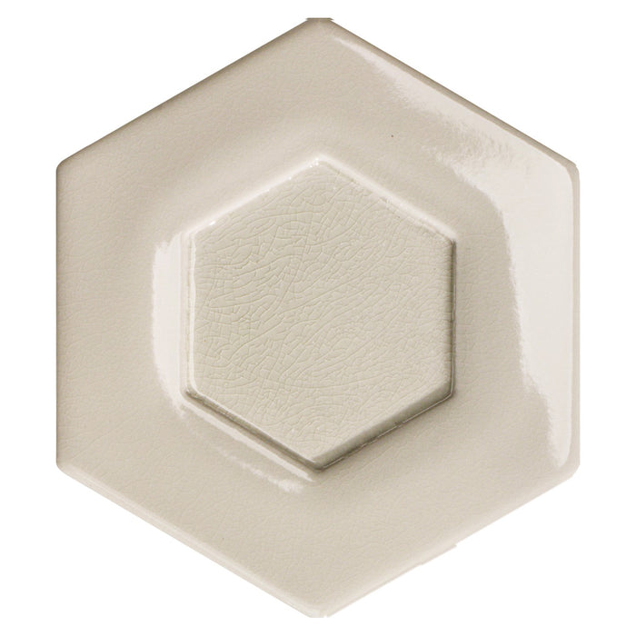 Dual 5.5" Hexagons in Gray Ceramic Tile | TileBuys