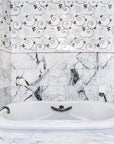 3D Rose Limited Edition Marble Luxury Waterjet Mosaic Tile | TileBuys
