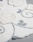 3D Rose Limited Edition Marble Luxury Waterjet Mosaic Tile | TileBuys