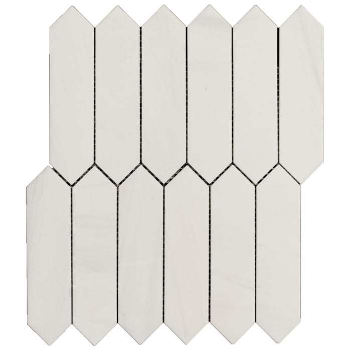 Picket Tile in Dolomite Marble Mosaic Tile | TileBuys