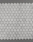 Carrara Bianco Marble Mosaic Tile - 2" Hexagons - Polished or Honed | TileBuys