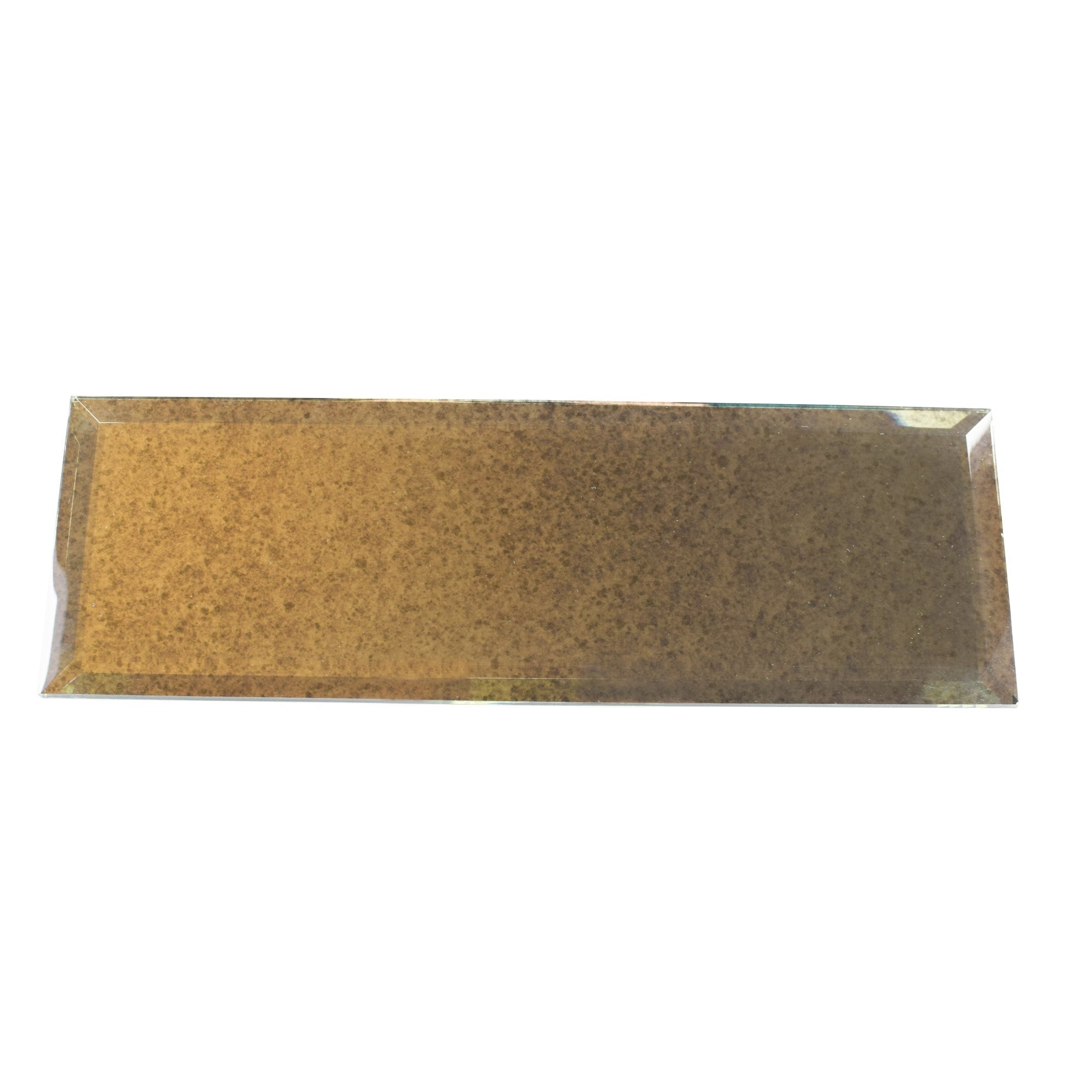 Antique Mirror Glass 4"x12" Subway Tile - Beveled Edge