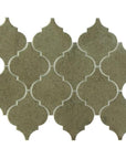 Antique Mirror Glass Mosaic Tile - Arabesque Lantern Pattern - Mirrored Glass Arabesque Tile Backsplash | TileBuys