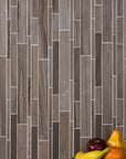 Athens Marble Mosaic Tile - Linear Strip Rectangles - Honed | TileBuys
