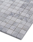Bianco Carrara Marble Mosaic Tile - 1" Squares - Polished | TileBuys