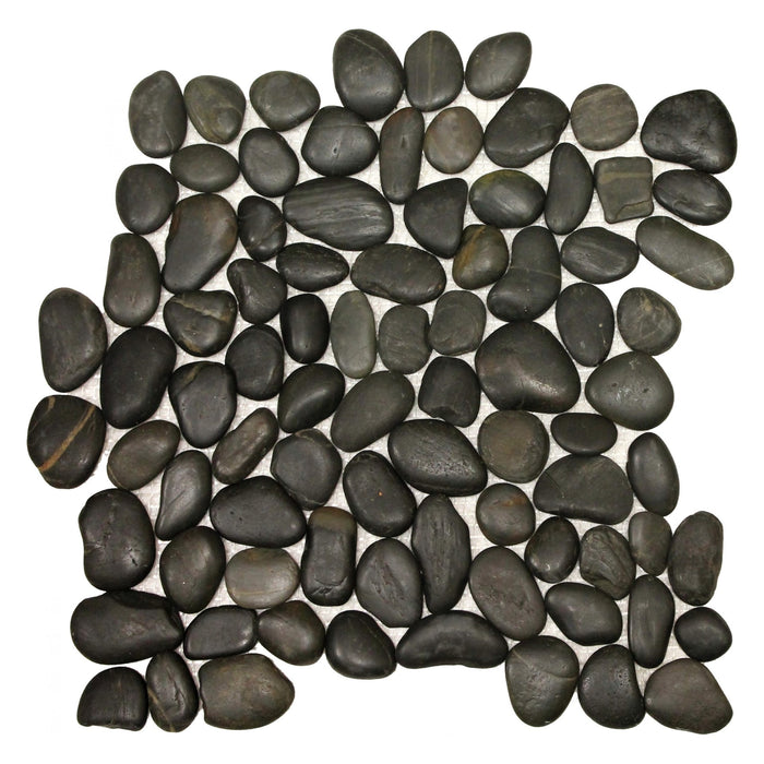 Black Pebble Bathroom Floor Tiles | TileBuys