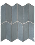 Glass Mosaic Tile - Cosmopolitan Chevron in Zurich | TileBuys