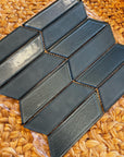 Glass Mosaic Tile - Cosmopolitan Chevron in Zurich | TileBuys