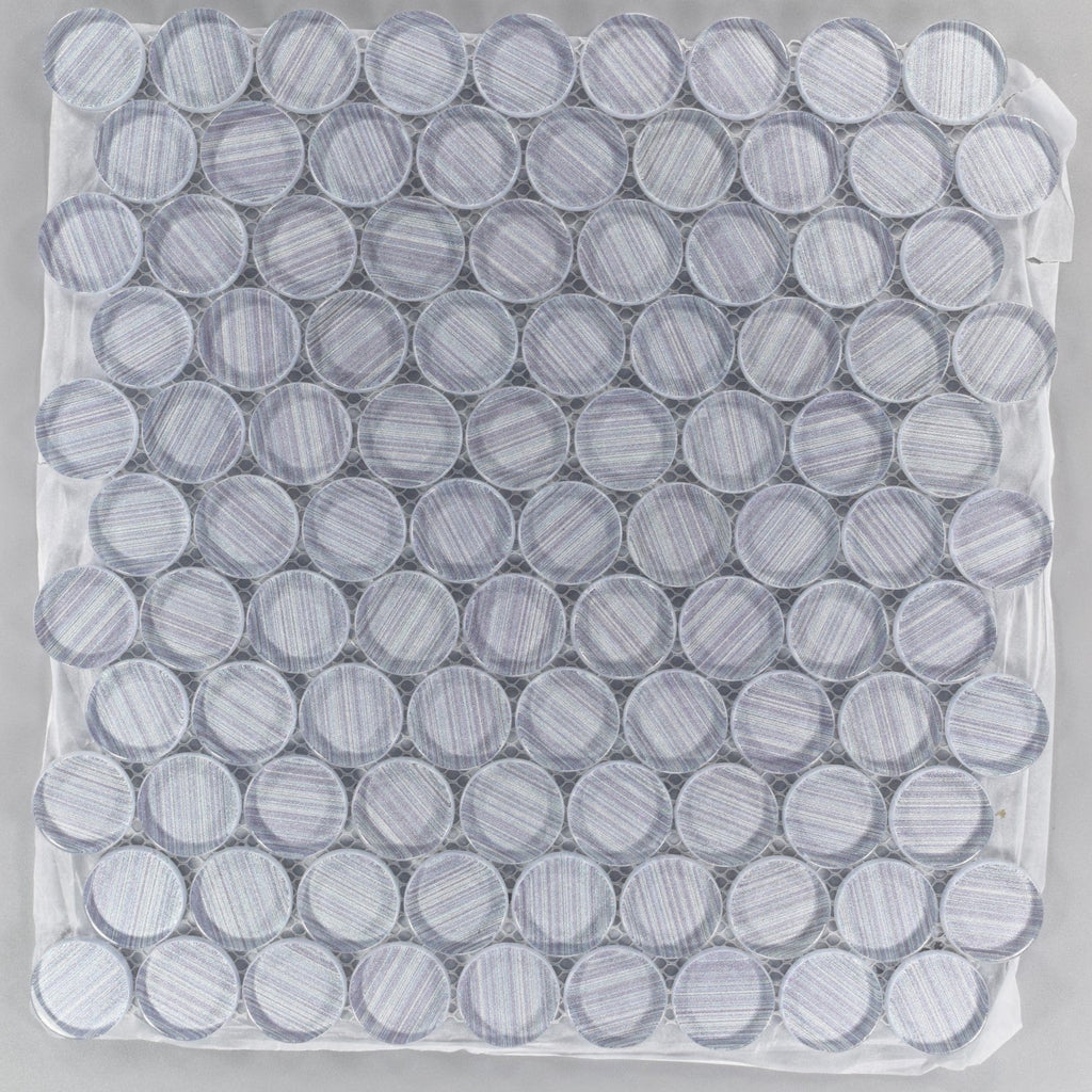 Blue Glass Penny Tile | TileBuys