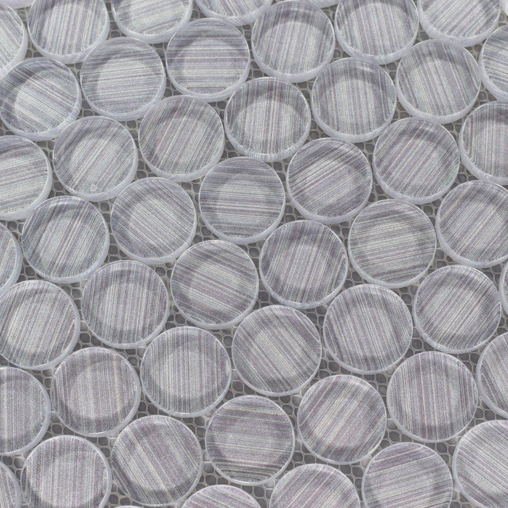 Blue Glass Penny Tile | TileBuys