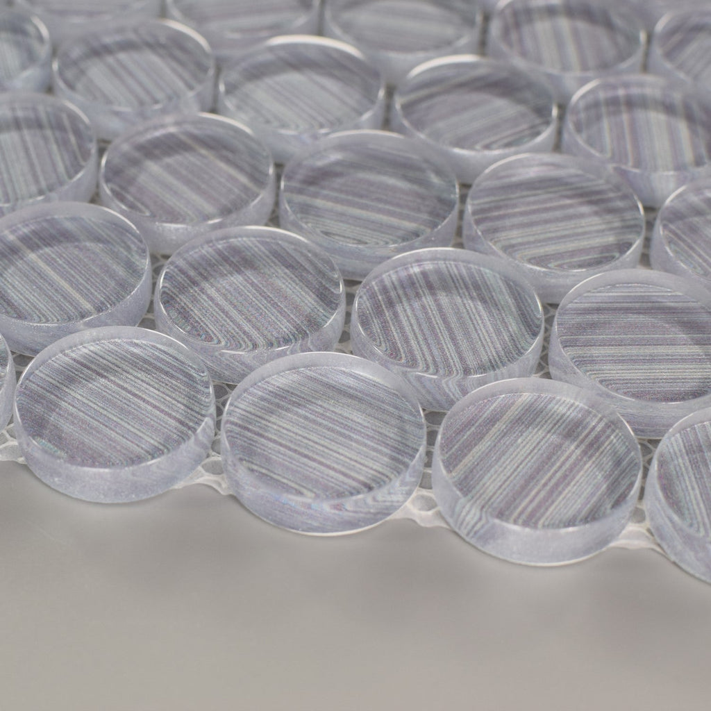 Blue Glass Penny Tile | TileBuys