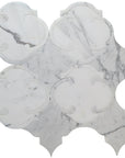Calacatta (Calcutta) Marble Waterjet Mosaic Tile in Casablanca | TileBuys