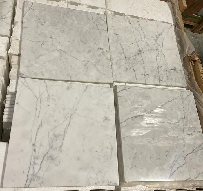 Calacatta Marble Wall and Floor Field Tile in Various Sizes and Finishes | TileBuys