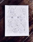 Carrara Bianco and White Thassos Marble Waterjet Mosaic Tile in Bellagio | TileBuys