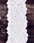 Carrara Bianco and White Thassos Marble Waterjet Mosaic Tile in Bellagio | TileBuys