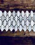 Carrara Bianco Marble and Antique Mirror Glass Waterjet Mosaic Tile in Bellagio | TileBuys