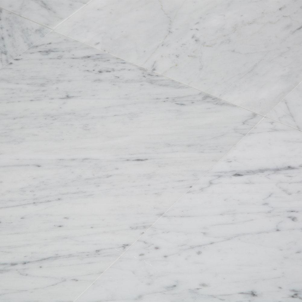 Carrara Bianco Marble Wall and Floor Field Tile in Various Sizes - Polished | TileBuys