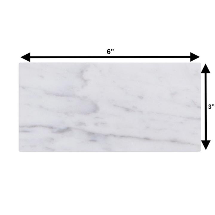 Carrara Bianco Marble Wall and Floor Field Tile in Various Sizes - Polished | TileBuys