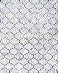 Carrara Bianco Marble Waterjet Mosaic Tile in Mini Lanterns | TileBuys