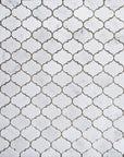 Carrara Bianco Marble Waterjet Mosaic Tile in Mini Lanterns | TileBuys