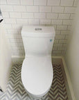 Carrara Blend Marble Mosaic Tile - Chevron - Polished | TileBuys