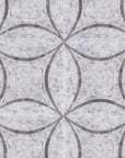 Carrara (Carrera) Venato and Lady Gray Marble Mosaic Tile - Floral Pattern - Polished | TileBuys