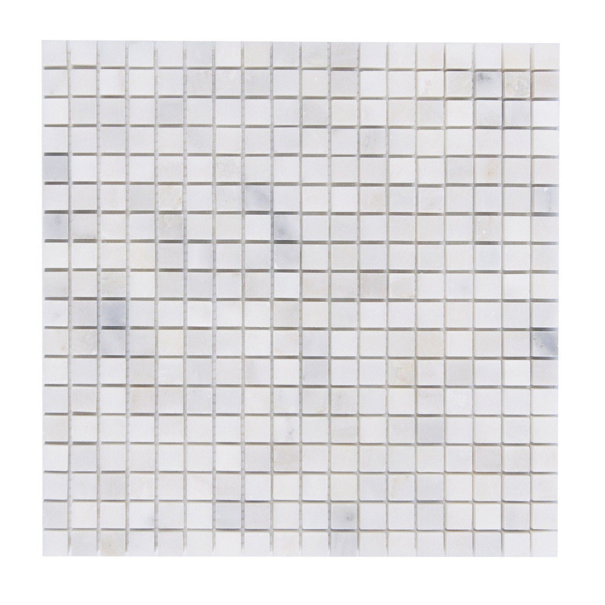 Carrara (Carrera) Venato Marble Tile - 5/8” Squares - Polished | TileBuys
