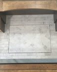 Carrara Venato Marble Mosaic Tile in Beveled 2x4" Mini Brick Subway Tiles Pattern - Polished | TileBuys