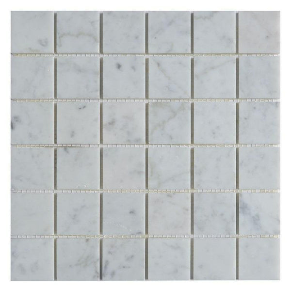 carrara-white-marble-mosaic-tile-in-2-squares-pattern-polished-673046 ...