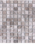 Cloud Marble Mosaic Tile in 1" Squares - Polished | TileBuys