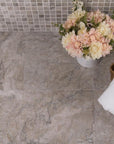 Cloud Marble Mosaic Tile in 1" Squares - Polished | TileBuys