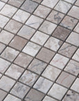 Cloud Marble Mosaic Tile in 1" Squares - Polished | TileBuys