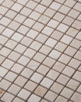 Cream Marfil Marble Mosaic Tile - 5/8” Squares - Polished | TileBuys