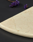 Crema Marfil Marble Shelf - 9" Corner Shower Shelf - Polished | TileBuys