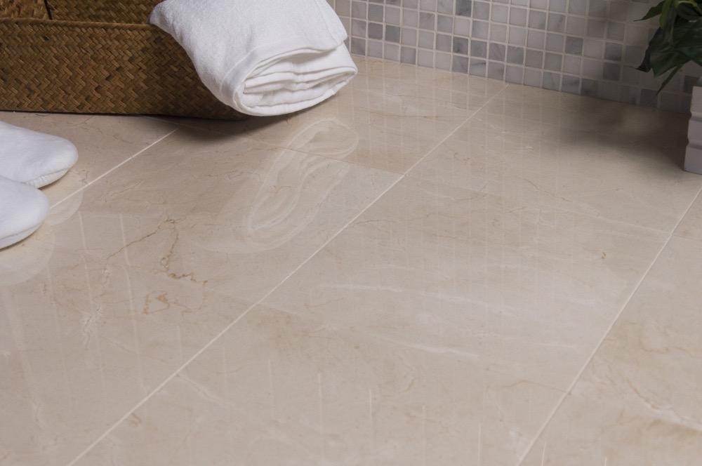 Crema Marfil Marble Wall and Floor Field Tile in Various Sizes and Finishes | TileBuys