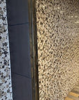 4.2 Sq Ft of Dark Emperador & Crema Marfil Marble Mosaic Tile in Mixed Rounds Pattern - Polished | TileBuys