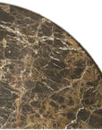 Dark Emperador Marble Shelf - 9" Corner Shower Shelf - Polished | TileBuys