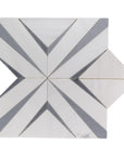 Dolomite and Persian Gray Marble Waterjet Mosaic Tile