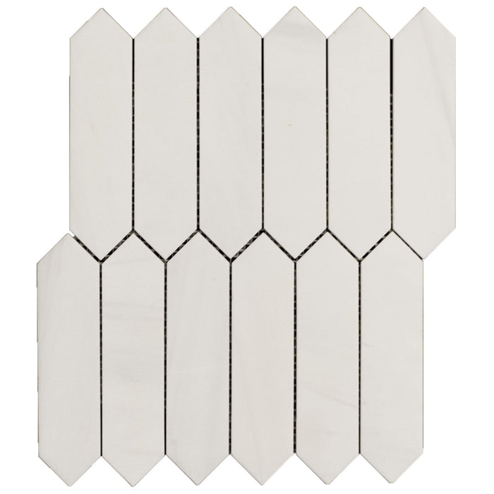 Picket Tile in Dolomite Marble Mosaic Tile | TileBuys