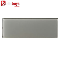 Gray Glass 4x12" Subway Tile in Ash | TileBuys